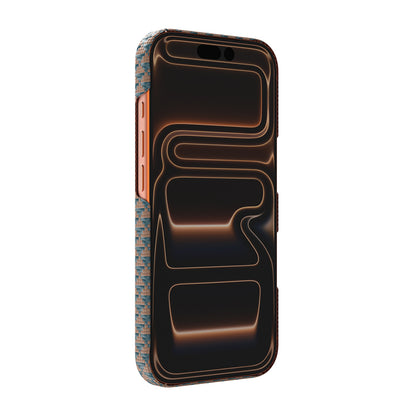 Apple iPhone 18 Pro Kılıf M-safe Şarj Özellikli Raptic Aramid Skin Origin Serisi Karbon Kapak