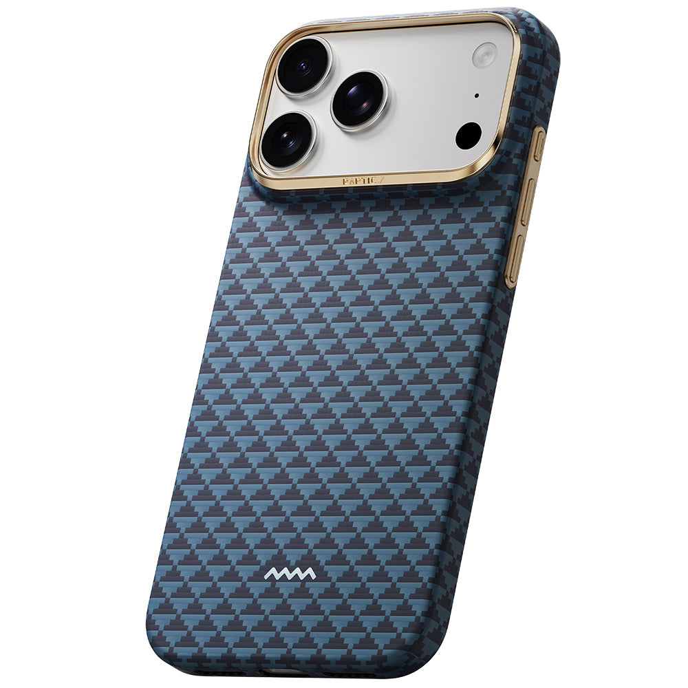 Apple iPhone 18 Pro Kılıf M-safe Şarj Özellikli Raptic Aramid Skin Origin Serisi Karbon Kapak
