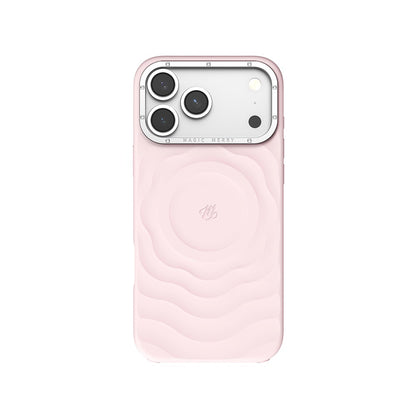 Apple iPhone 18 Pro Kılıf M-safe Şarj Özellikli Wiwu Magic Merry Blossom Drift Serisi Kapak