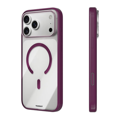 Apple iPhone 18 Pro Kılıf M-safe Şarj Özellikli Youngkit Clear Serisi Kapak