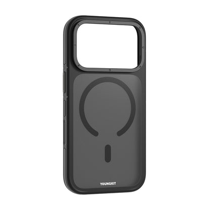 Apple iPhone 18 Pro Kılıf M-safe Şarj Özellikli Youngkit Rock Sand Serisi Kapak