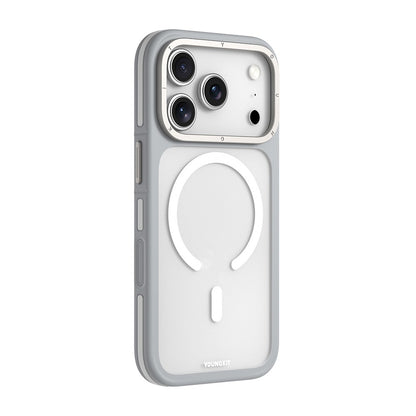 Apple iPhone 18 Pro Kılıf M-safe Şarj Özellikli Youngkit Rock Sand Serisi Kapak