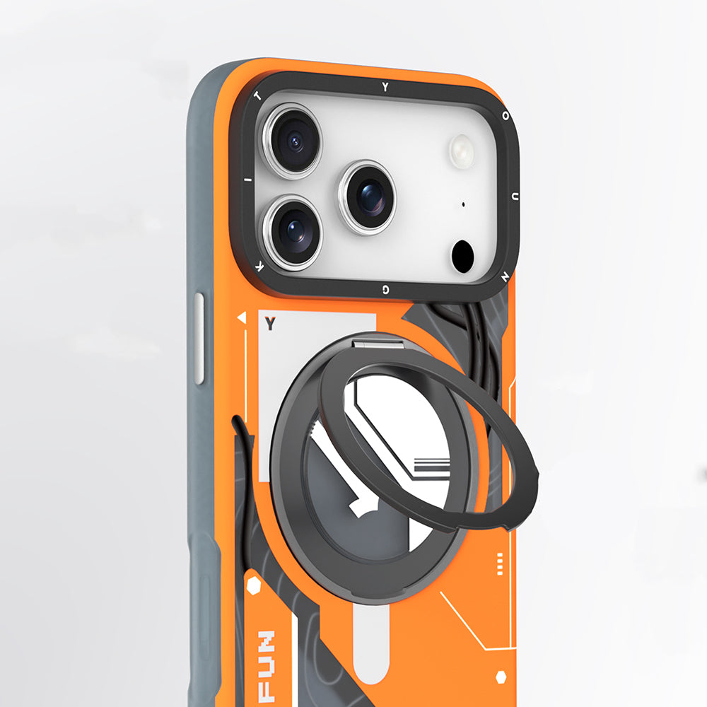 Apple iPhone 18 Pro Kılıf M-safe Şarj Özellikli Youngkit Starship Serisi Kapak