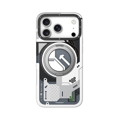 Apple iPhone 18 Pro Kılıf M-safe Şarj Özellikli Youngkit Starship Serisi Kapak