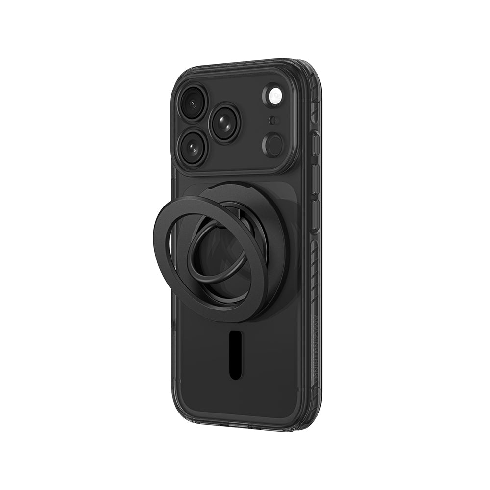 Apple iPhone 18 Pro Kılıf M-safe Şarj Özellikli Yüzük Standlı Amazingthing Titan Pro Grip Ring Serisi Kapak