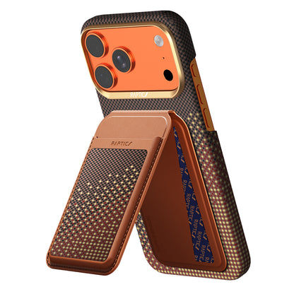 Apple iPhone 18 Pro Kılıf Raptic 2in1 Bundle Kit Aramid Skin Serenity Serisi Kartlık ve Karbon Kapak