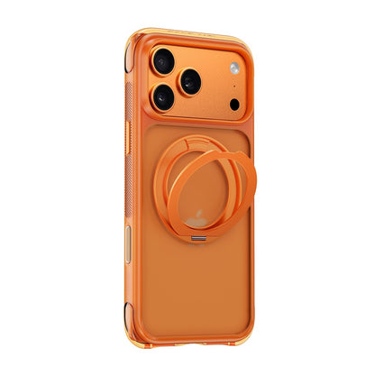 Apple iPhone 18 Pro Kılıf Wiwu AG-203 AeroGuard Ultra Serisi M-safe Şarj Özellikli Airbag Tasarımlı Standlı Kapak
