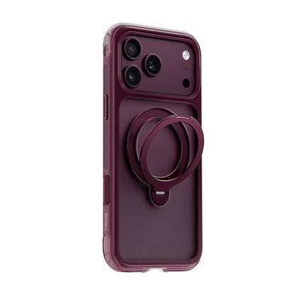Apple iPhone 18 Pro Kılıf Wiwu AS-203 AeroShield Ultra Serisi M-safe Şarj Özellikli Airbag Tasarımlı Standlı Kapak