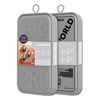 Apple iPhone 18 Pro Max CaseWorld Alloy Sapphire Safir One-Piece Anti Reflective Safir Kamera Lens Koruyucu