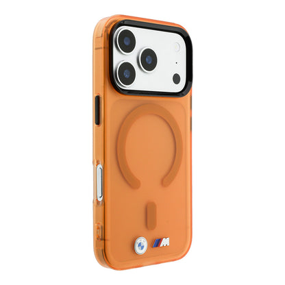 Apple iPhone 18 Pro Max Kılıf BMW Orjinal Lisanslı M-safe Şarj Özellikli Metal Buton Tasarımlı Buzlu IML Baskılı Kapak
