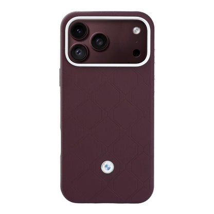 Apple iPhone 18 Pro Max Kılıf BMW Orjinal Lisanslı M-safe Şarj Özellikli Metal Logolu Kabartmalı Kapitone Deri Kartlıklı Kapak