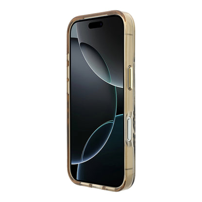 Apple iPhone 18 Pro Max Kılıf Guess Orjinal Lisanslı M-safe Şarj Özellikli Üçgen Logolu Zebra Desenli Silikon Kapak