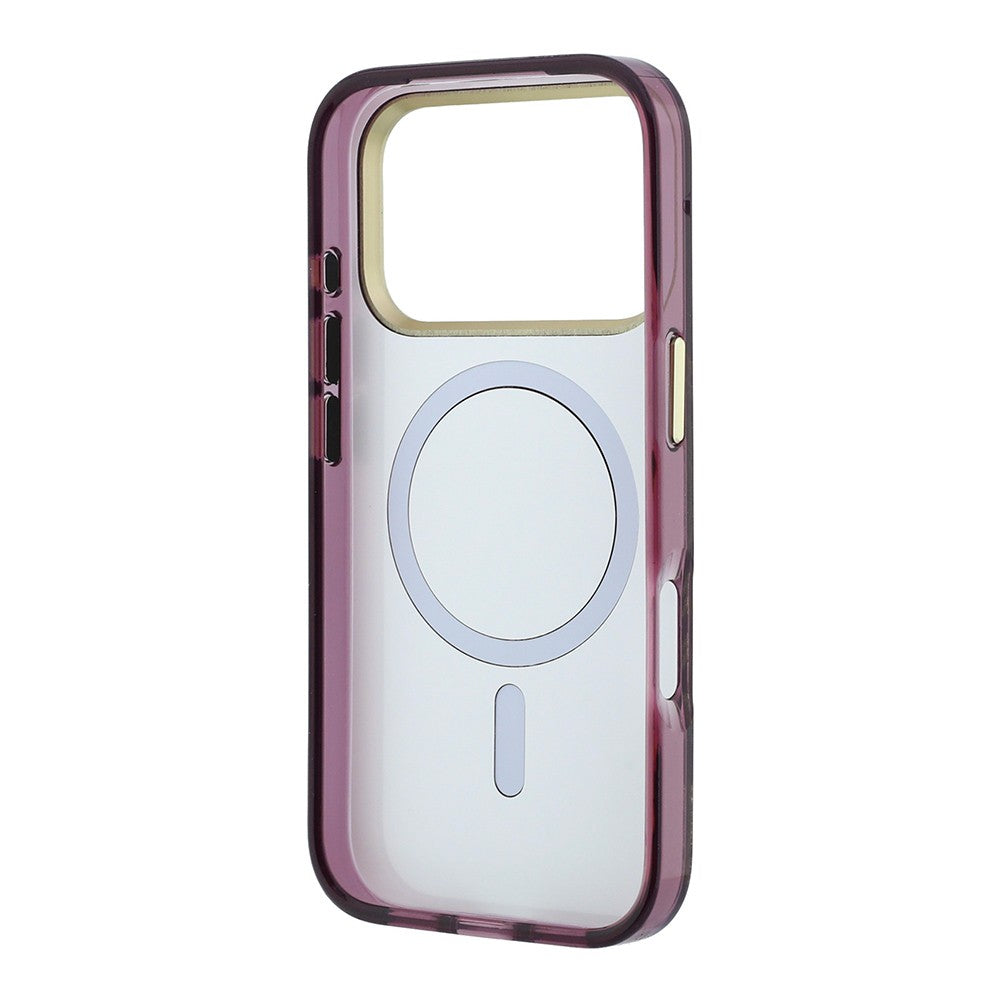 Apple iPhone 18 Pro Max Kılıf Karl Lagerfeld Orjinal Lisanslı M-safe Şarj Özellikli Gold Metal Kamera Çerçeveli Çiçek Tasarımlı Kapak