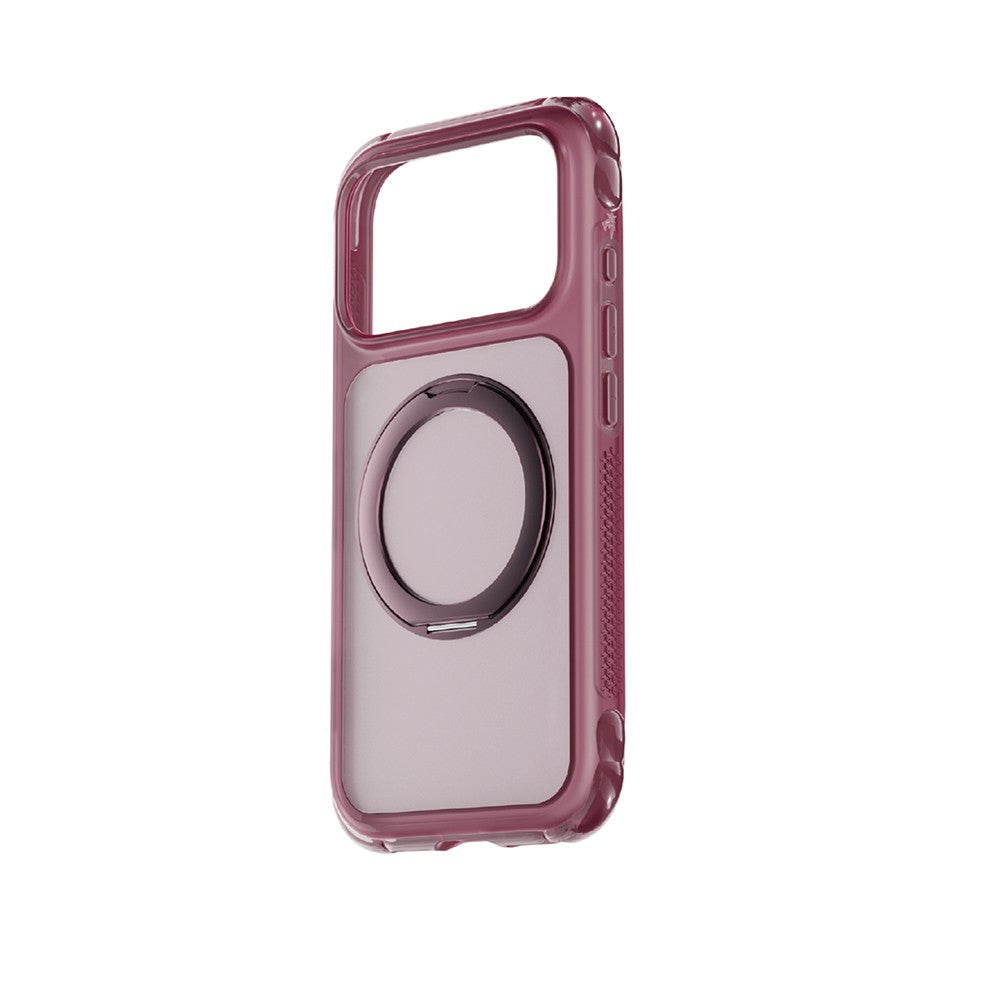 Apple iPhone 18 Pro Max Kılıf Lenyes Air Bumper Serisi M-safe Şarj Özellikli Airbag Tasarımlı Standlı Kapak