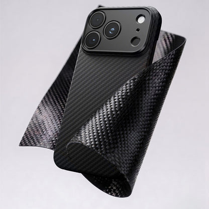 Apple iPhone 18 Pro Max Kılıf M-safe Şarj Özellikli 1500D Aramid Fiber Lens Korumalı Amazingthing Titan Max Serisi Karbon Kapak