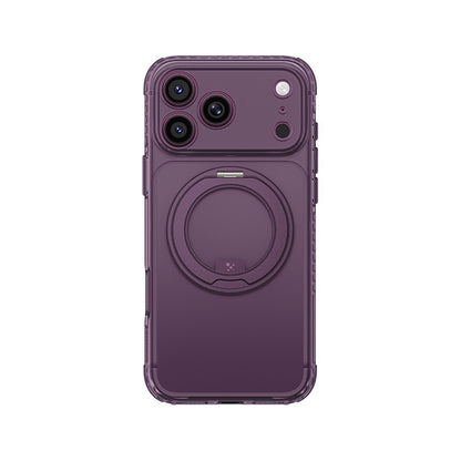 Apple iPhone 18 Pro Max Kılıf M-Safe Şarj Özellikli Airbag Tasarımlı Standlı Lens Korumalı AmazingThing Titan Pro MagSpin Kapak