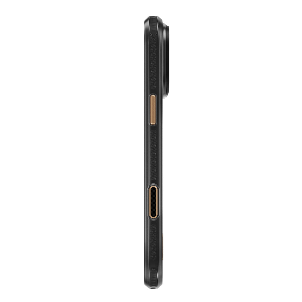 Apple iPhone 18 Pro Max Kılıf M-safe Şarj Özellikli Metal Kamera Çerçeveli Raptic Aramid Dual Karbon Fiber Mondrian Serisi Kapak