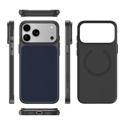Apple iPhone 18 Pro Max Kılıf M-Safe Şarj Özellikli PU Zore Paris Trexo Sert PC Kapak