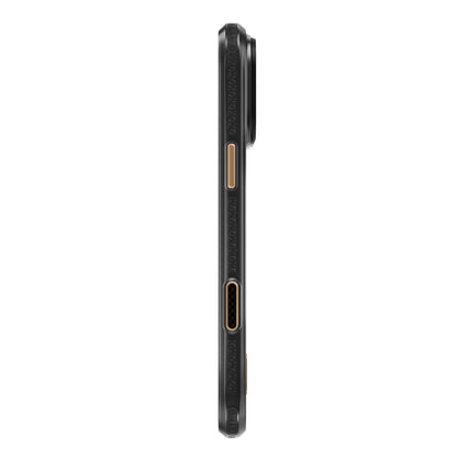 Apple iPhone 18 Pro Max Kılıf M-safe Şarj Özellikli Raptic Aramid Dual Rise Serisi 24 Ayar Altın Kaplamalı Karbon Kapak