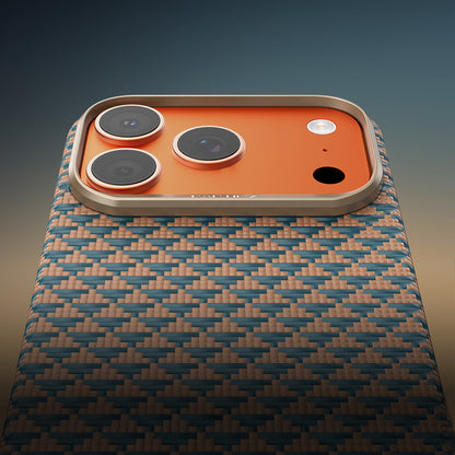 Apple iPhone 18 Pro Max Kılıf M-safe Şarj Özellikli Raptic Aramid Skin Origin Serisi Karbon Kapak