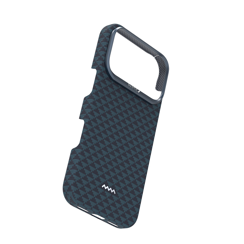 Apple iPhone 18 Pro Max Kılıf M-safe Şarj Özellikli Raptic Aramid Skin Origin Serisi Karbon Kapak
