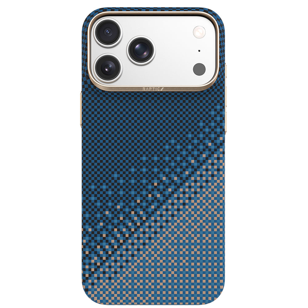 Apple iPhone 18 Pro Max Kılıf M-safe Şarj Özellikli Raptic Aramid Skin Serenity Serisi Karbon Kapak