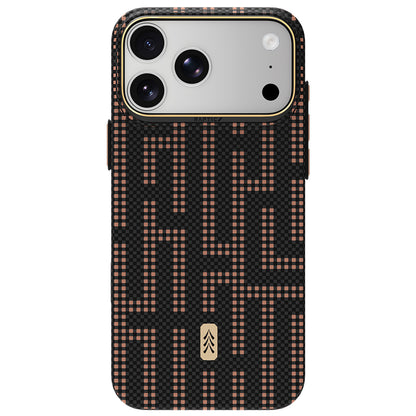 Apple iPhone 18 Pro Max Kılıf M-safe Şarj Özellikli Raptic Aramid Skin Serisi Karbon Kapak