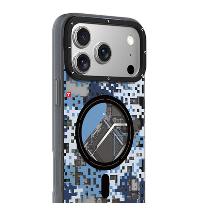 Apple iPhone 18 Pro Max Kılıf M-Safe Şarj Özellikli Youngkit Camouflage Sykell Serisi Kapak