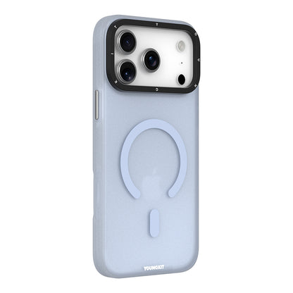 Apple iPhone 18 Pro Max Kılıf M-safe Şarj Özellikli Youngkit Hidden Sand Serisi Kapak