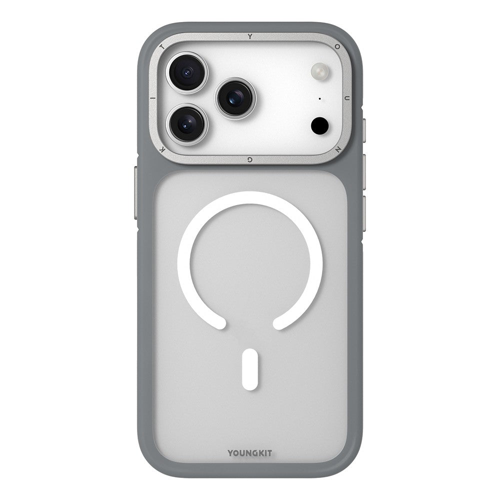 Apple iPhone 18 Pro Max Kılıf M-safe Şarj Özellikli Youngkit Rock Sand Serisi Kapak