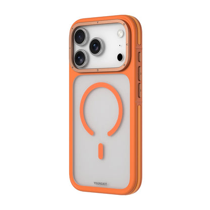 Apple iPhone 18 Pro Max Kılıf M-safe Şarj Özellikli Youngkit Rock Sand Serisi Kapak