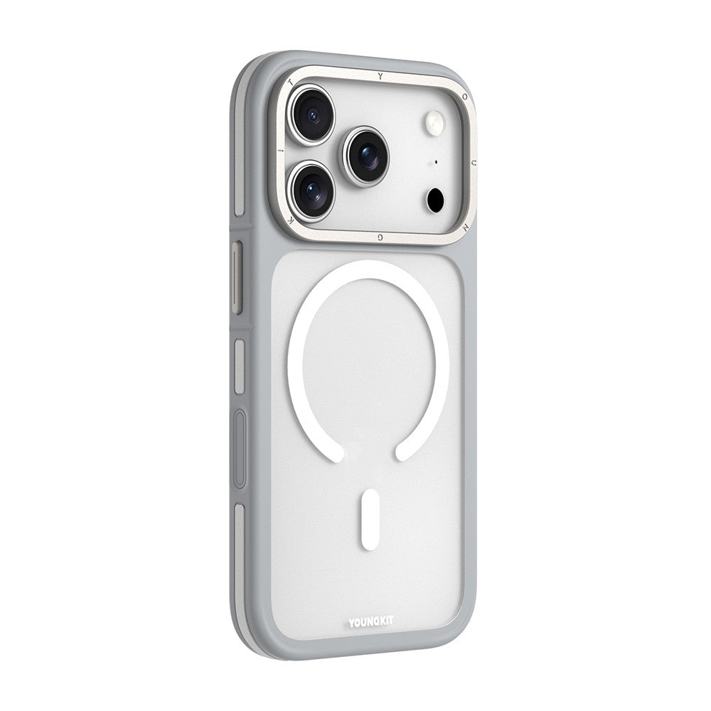 Apple iPhone 18 Pro Max Kılıf M-safe Şarj Özellikli Youngkit Rock Sand Serisi Kapak