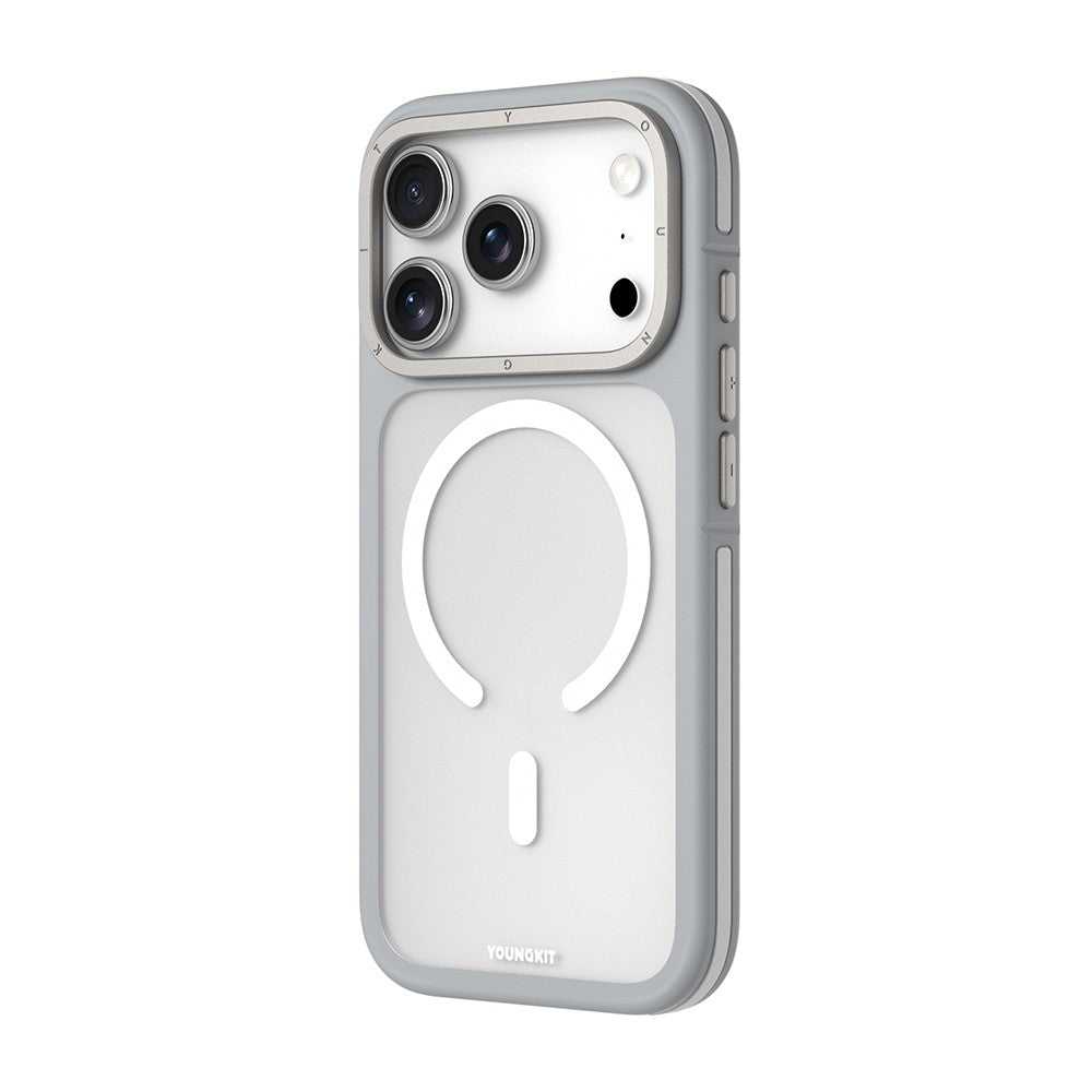 Apple iPhone 18 Pro Max Kılıf M-safe Şarj Özellikli Youngkit Rock Sand Serisi Kapak