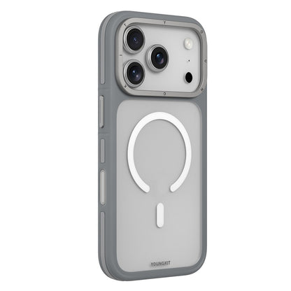 Apple iPhone 18 Pro Max Kılıf M-safe Şarj Özellikli Youngkit Rock Sand Serisi Kapak