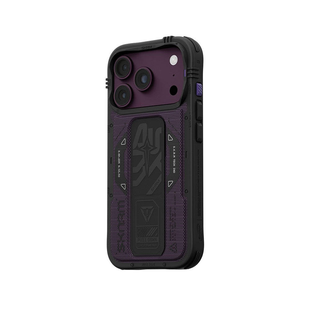 Apple iPhone 18 Pro Max Kılıf SkinArma M-safe Şarj Özellikli Airbag Tasarımlı Standlı Phantom Kapak