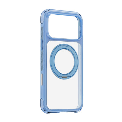 Apple iPhone 18 Pro Max Kılıf Wiwu AG-203 AeroGuard Ultra Serisi M-safe Şarj Özellikli Airbag Tasarımlı Standlı Kapak