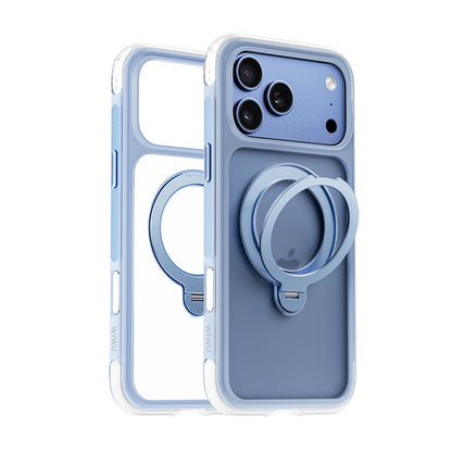 Apple iPhone 18 Pro Max Kılıf Wiwu AS-203 AeroShield Ultra Serisi M-safe Şarj Özellikli Airbag Tasarımlı Standlı Kapak