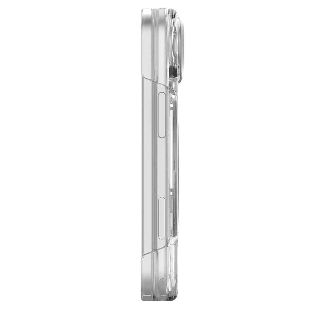 Apple iPhone Duo (Fold) Kılıf M-Safe Şarj Özellikli Raptic Air Clear Serisi Airbagli Kapak