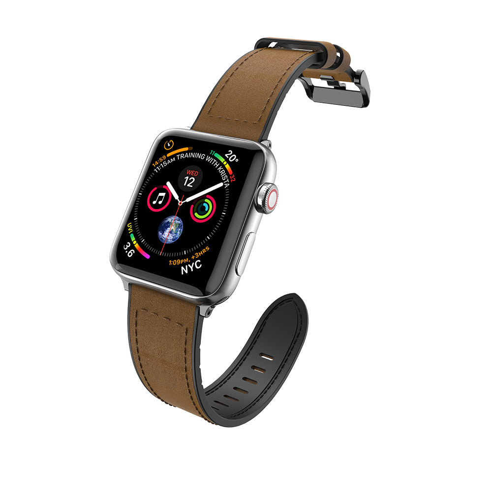 Apple Watch 10 42mm Raptic Hybrid Leather Serisi Deri Kordon