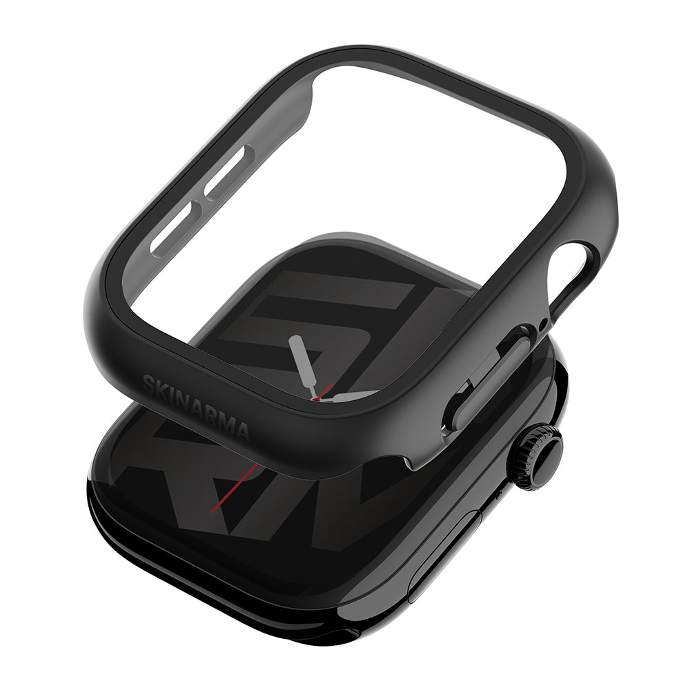 Apple Watch 12 42mm Skinarma Gado Sert Silikon Kasa ve Ekran Koruyucu
