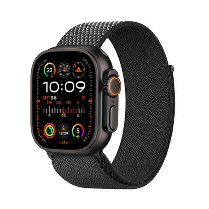 Apple Watch 44mm Kordon Wiwu WB501 CloudFlex Serisi Hasır Örgü Strap Kayış