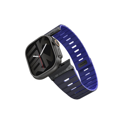 Apple Watch 44mm Skinarma Gemini Serisi TPU Magnetik Silikon Kordon