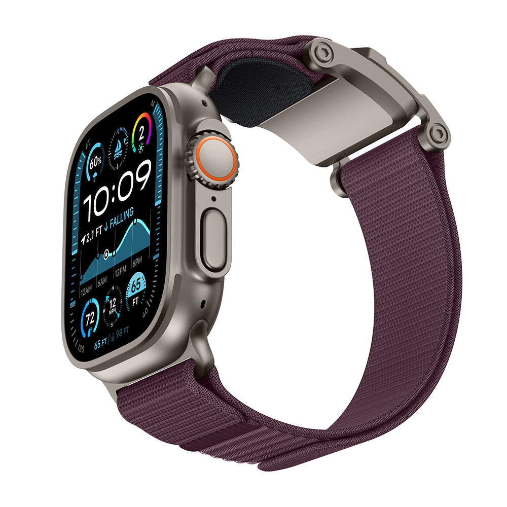 Apple Watch 7 45mm Mohseven iWatch Mecha Sport Hasır Kordon
