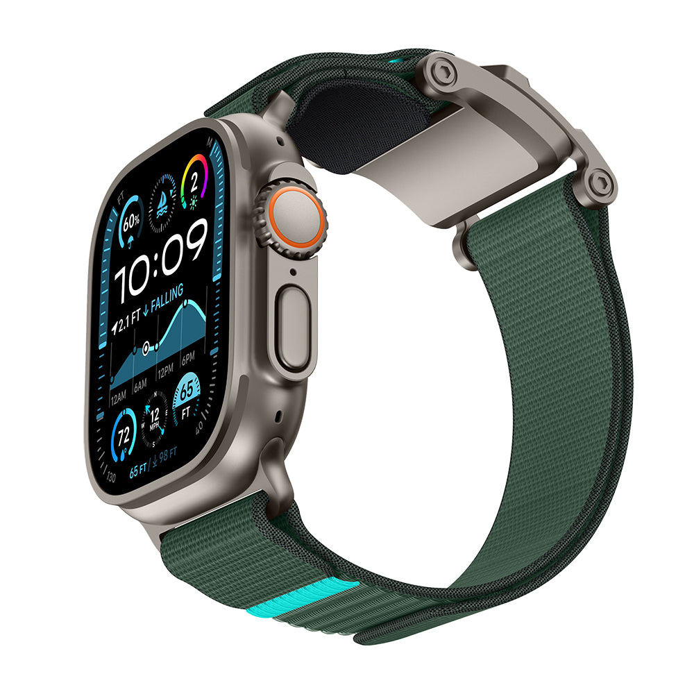Apple Watch 7 45mm Mohseven iWatch Mecha Sport Hasır Kordon
