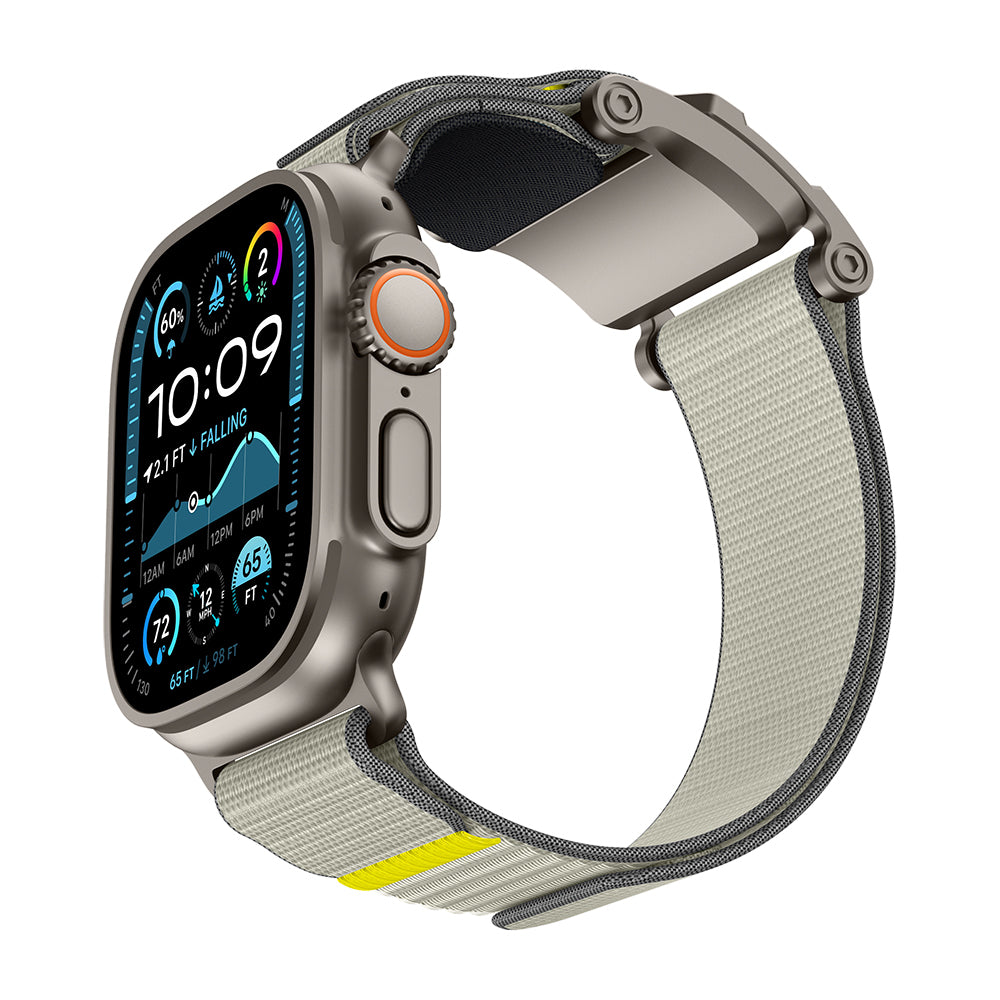 Apple Watch 7 45mm Mohseven iWatch Mecha Sport Hasır Kordon