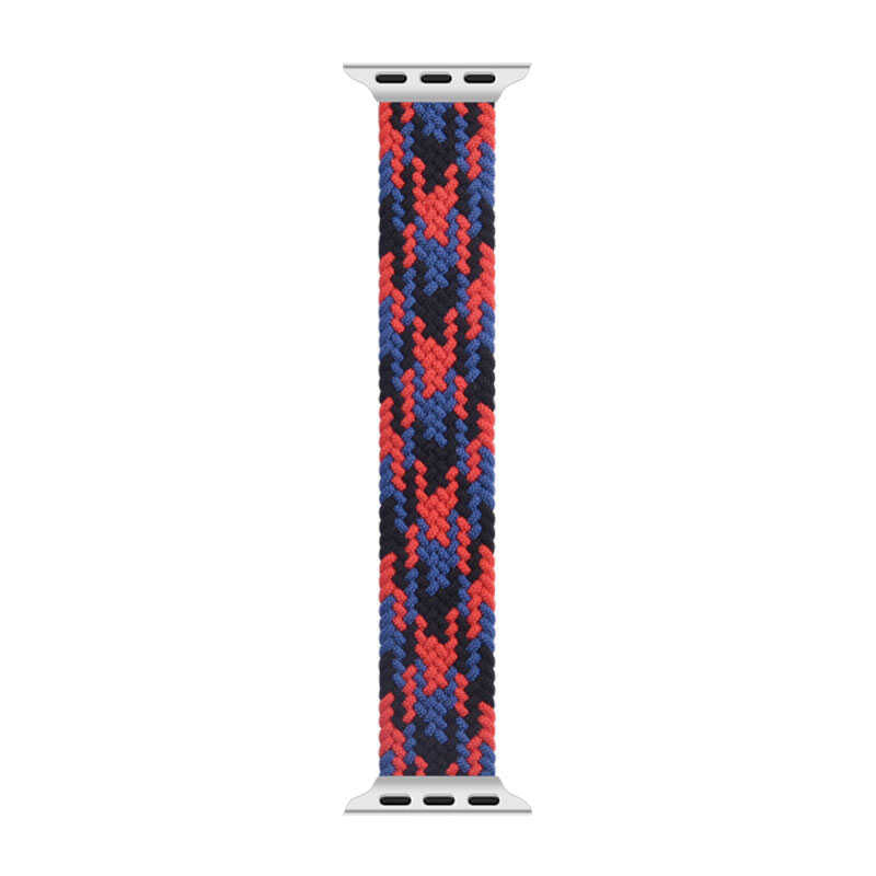Apple Watch Ultra 49mm Kordon Wiwu Braided Solo Loop Contrast Color Small Strap Kayış