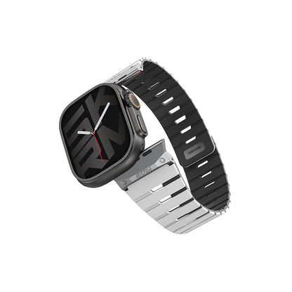 Apple Watch Ultra 49mm Skinarma Gemini Serisi TPU Magnetik Silikon Kordon