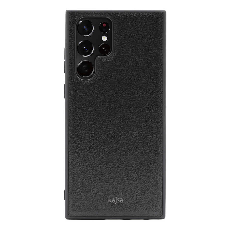 Galaxy S22 Ultra Kılıf Kajsa Luxe Collection Hakiki Deri Kapak
