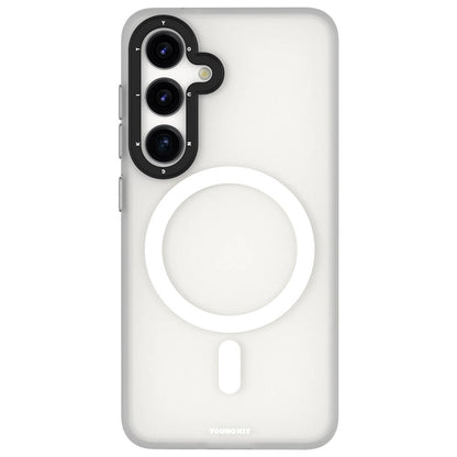 Galaxy S24 Kılıf M-safe Şarj Özellikli Youngkit Hidden Sand Serisi Kapak