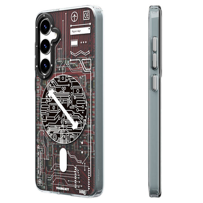 Galaxy S24 Plus Kılıf M-safe Şarj Özellikli YoungKit Technology Serisi Kapak
